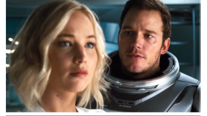 Tình yêu vượt không gian của Chris Pratt và Jennifer Lawrence trong phim ngôn tình Passengers