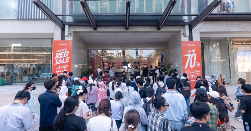 90 Trung Tâm Thương Mại VINCOM đồng loạt bùng nổ lễ hội mua sắm RED SALE 2026, ưu đãi “khủng” tới 70%