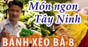 Bánh xèo Bà Tám nổi tiếng dùng đãi khách tại trà Hoàn Ngọc 7 Nga Tây Ninh