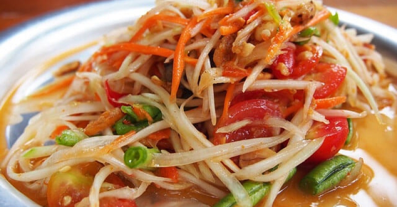 Cách làm SOM TAM, món ăn đường phố nổi tiếng Thái Lan