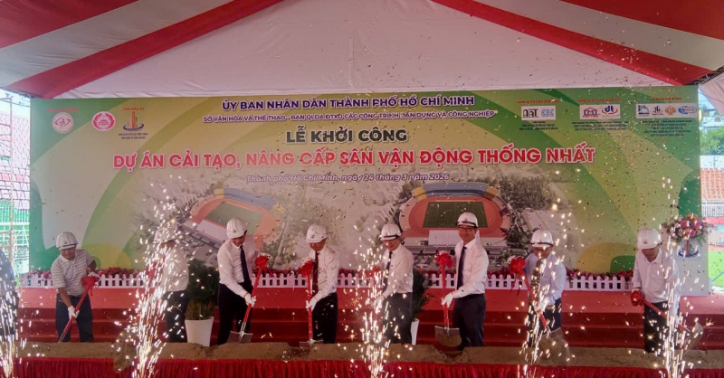 Gần 320 tỷ đồng cải tạo, nâng cấp sân vận động Thống Nhất