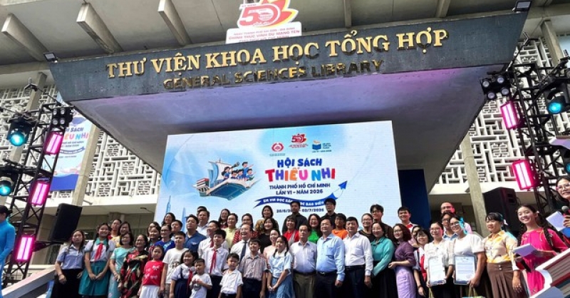 Hội sách Thiếu nhi TPHCM năm 2026, với chủ đề “Em vui đọc sách, học bao điều hay”