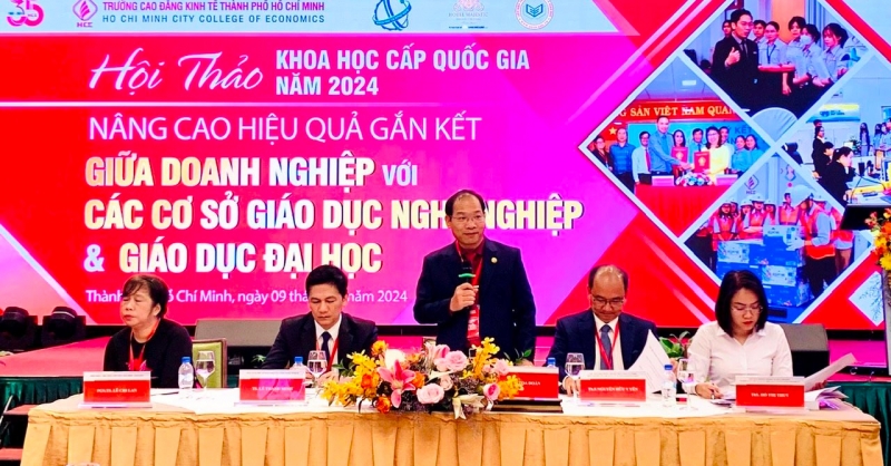 Hội thảo hoa học cấp Quốc gia năm 2024:“Nâng cao hiệu quả gắn kết giữa doanh nghiệp với giáo dục