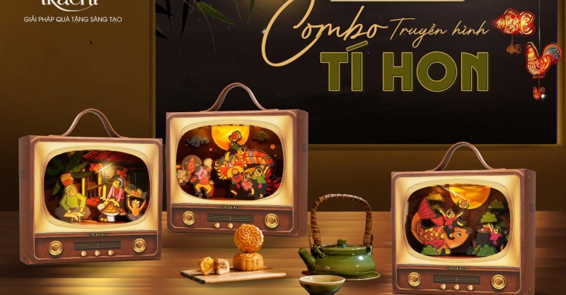 Ikachi biến chiếc tivi xưa thành hộp quà Trung thu “biết phát sóng” ký ức tuổi thơ