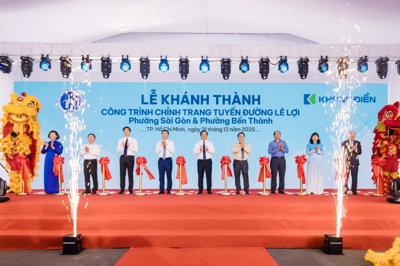 Khánh thành công trình chỉnh trang tuyến đường Lê Lợi – Góp phần hoàn thiện diện mạo đô thị trung tâm Thành phố Hồ Chí Minh