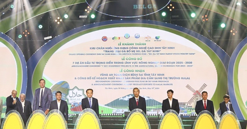 Lễ công bố 7 dự án trọng điểm Tổ hợp khu nông nghiệp công nghệ cao DHN Tây Ninh