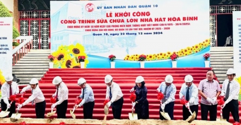 Lễ khởi công Công trình sửa chữa lớn Nhà hát Hoà Bình