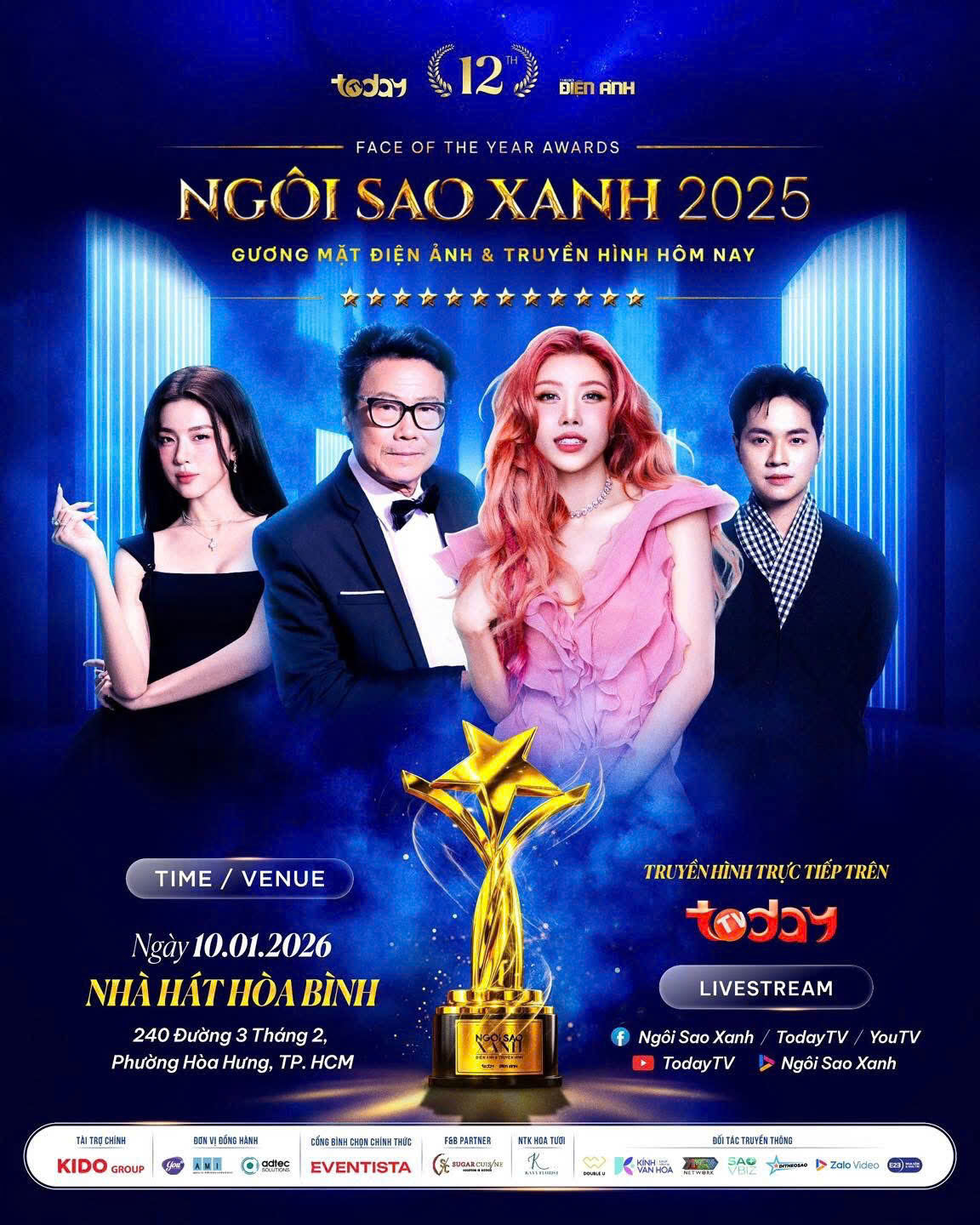 Lễ trao giải Ngôi Sao Xanh 2025 trước giờ G: Không khí háo hức lan tỏa tại Nhà hát Hòa Bình