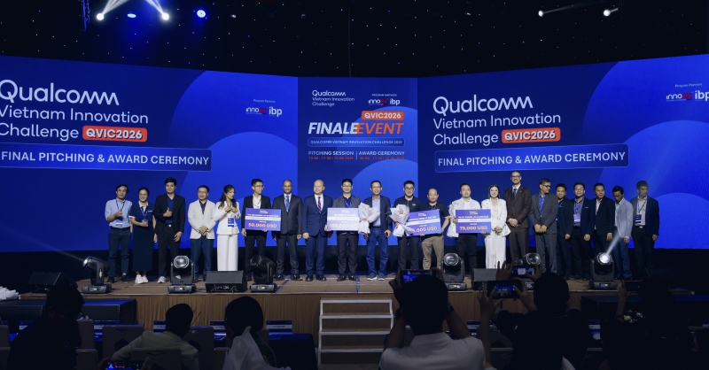 Qualcomm công bố kết quả chung kết cuộc thi Thử thách đổi mới sáng tạo Qualcomm Việt Nam (QVIC) 2026