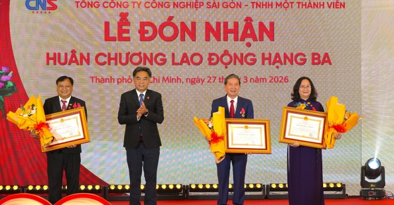 Tổng công ty Công nghiệp Sài Gòn – TNHH một thành viên (CNS) chính thức tổ chức lễ kỷ niệm 20 năm thành lập và đón nhận Huân chương Lao động hạng Ba và đón nhận Huân chương Lao động hạng Ba.
