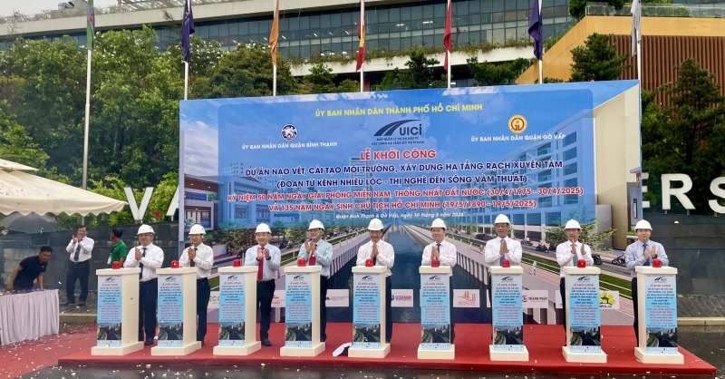TPHCM: Khởi công dự án cải tạo rạch Xuyên Tâm với tổng vốn hơn 17.000 tỷ đồng