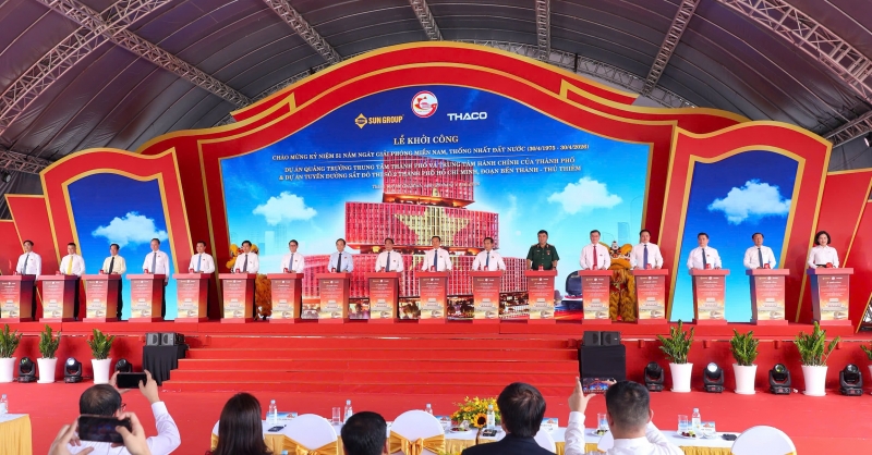 TPHCM khởi công dự án Quảng trường Trung tâm và Trung tâm Hành chính gần 30.000 tỉ đồng