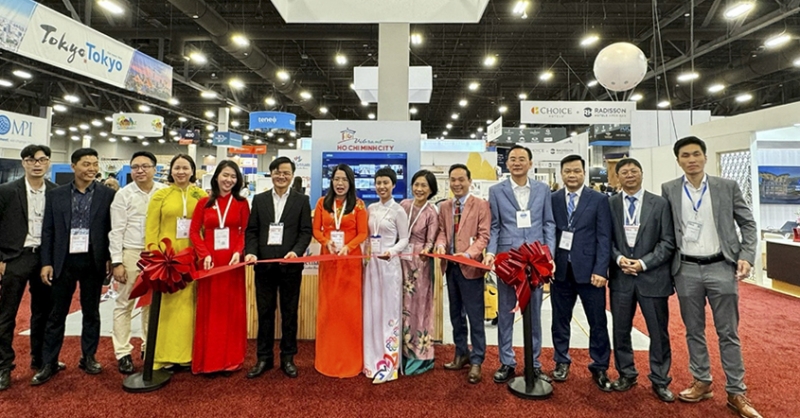 Việt Nam - TP. HCM giới thiệu văn hóa du lịch và kết nối giao thương tại Hội chợ IMEX America 2023