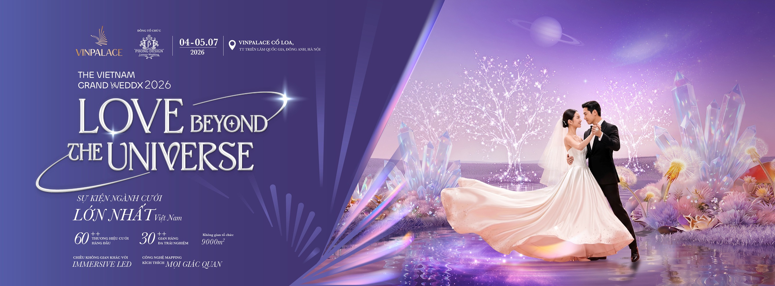 VINPALACE tổ chức triển lãm THE VIETNAM GRAND WEDDX 2026, kiến tạo biểu tượng mới cho ngành cưới Việt Nam