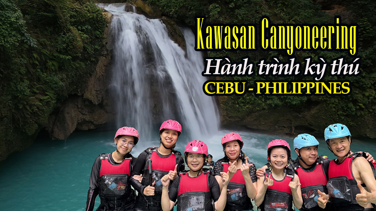 Vượt thác Kawasan mạo hiểm và kỳ thú ở Cebu - Philippines
