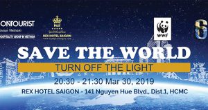 Rex Hotel Sài Gòn hưởng ứng giờ trái đất Earth Hour 2019 – Save The World