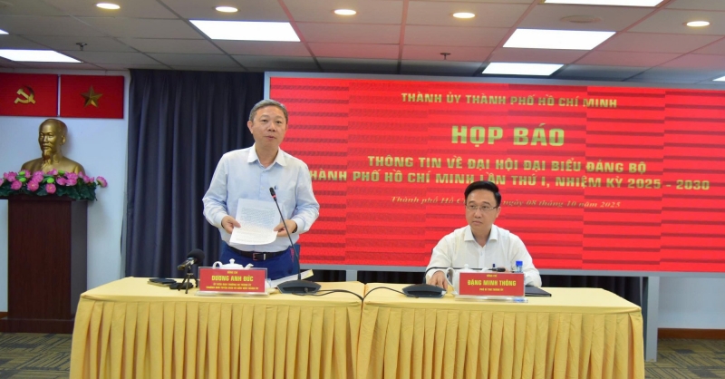 Họp báo thông tin về Đại hội đại biểu Đảng bộ Thành phố lần thứ I, nhiệm kỳ 2025-2030 Họp báo thông tin về Đại hội đại biểu Đảng bộ Thành phố lần thứ I, nhiệm kỳ 2025-2030